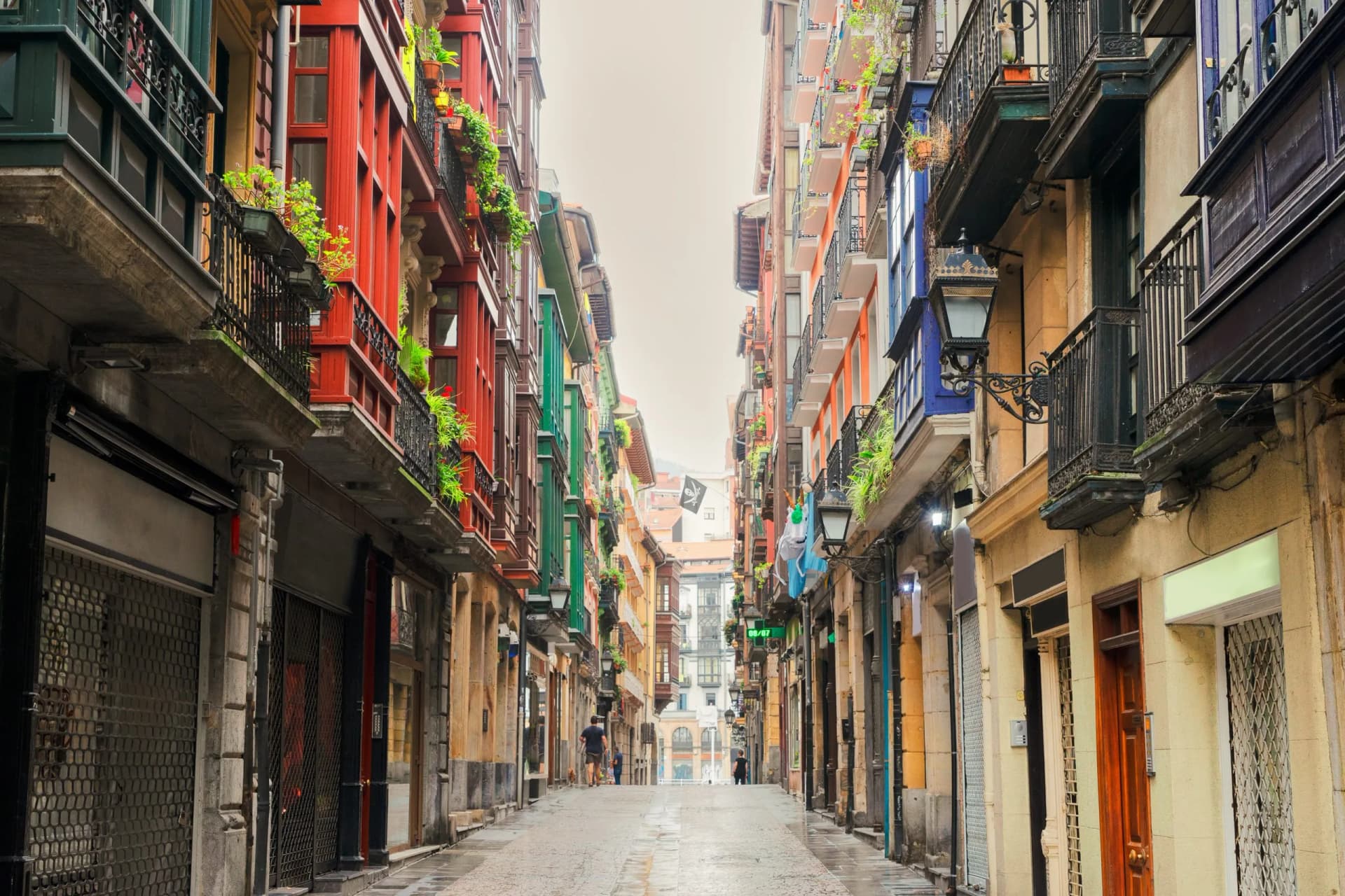 old town of Bilbao, Spain