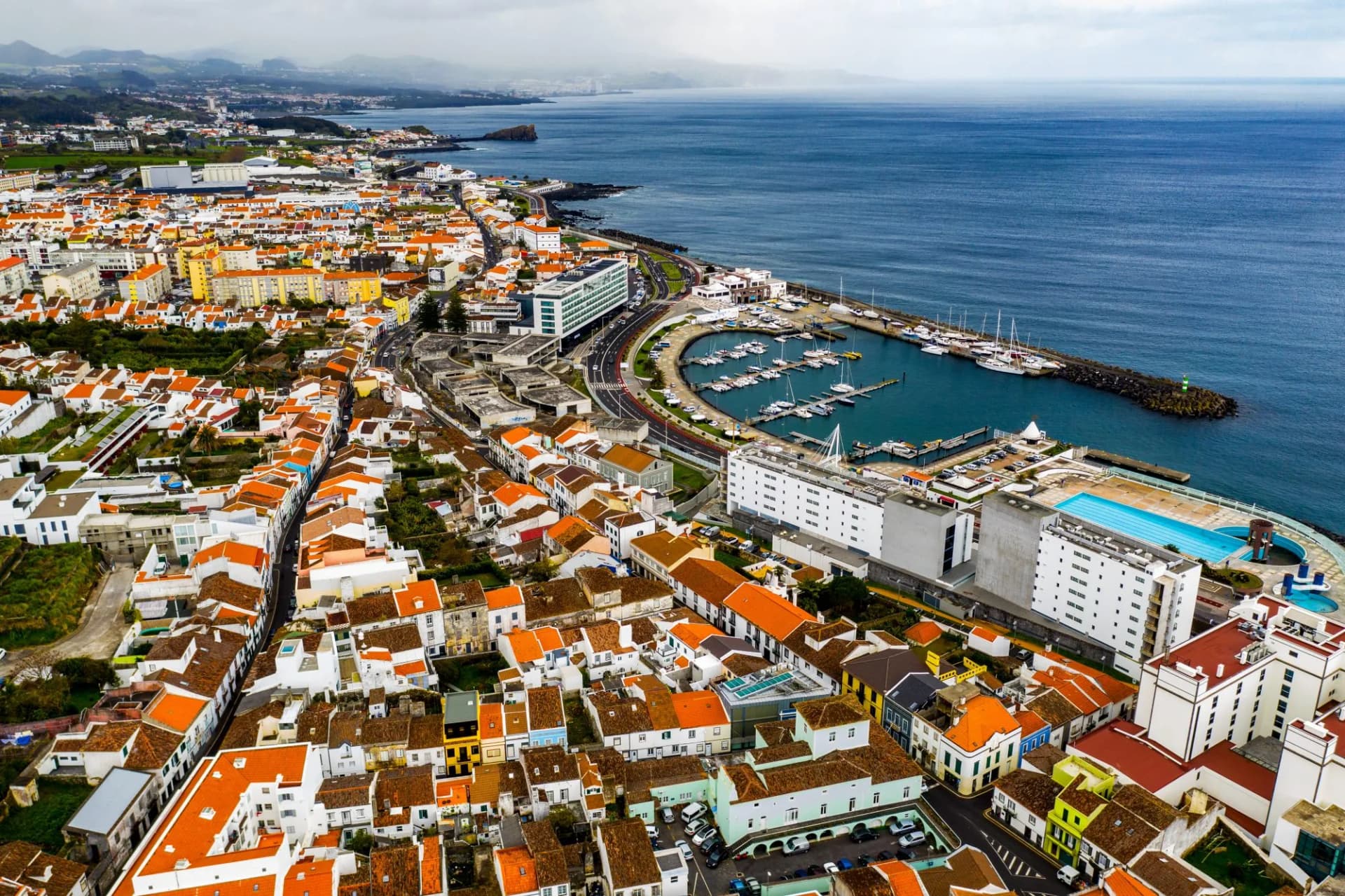 Ponta Delgada arial fruit