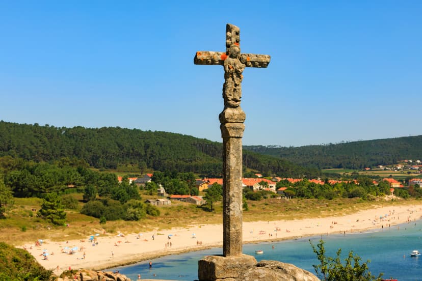 coastal scene at Langosteira Beach; Finisterre, Spain