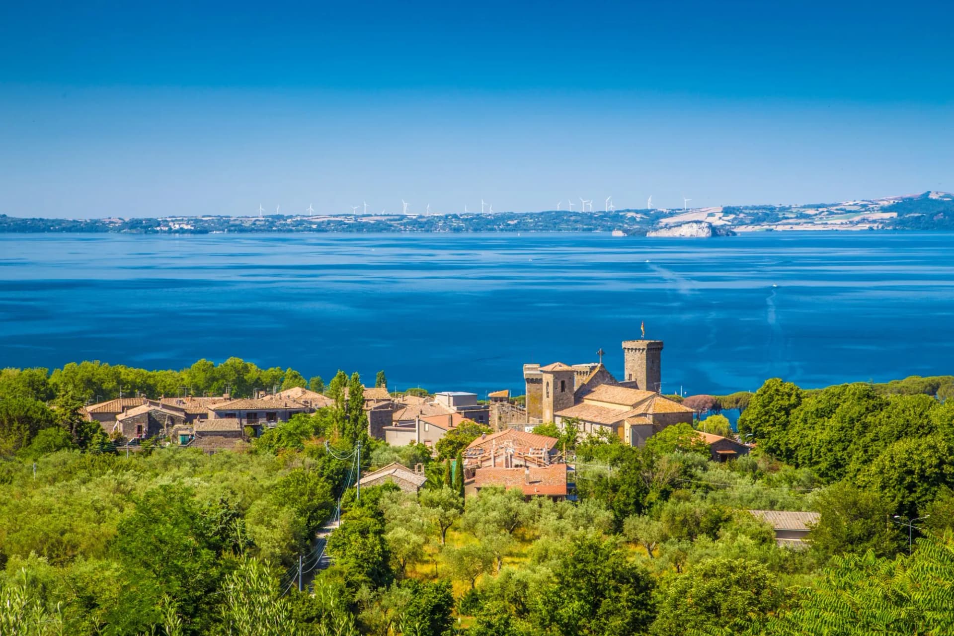Lake Bolsena, province of Viterbo, Lazio, Italy