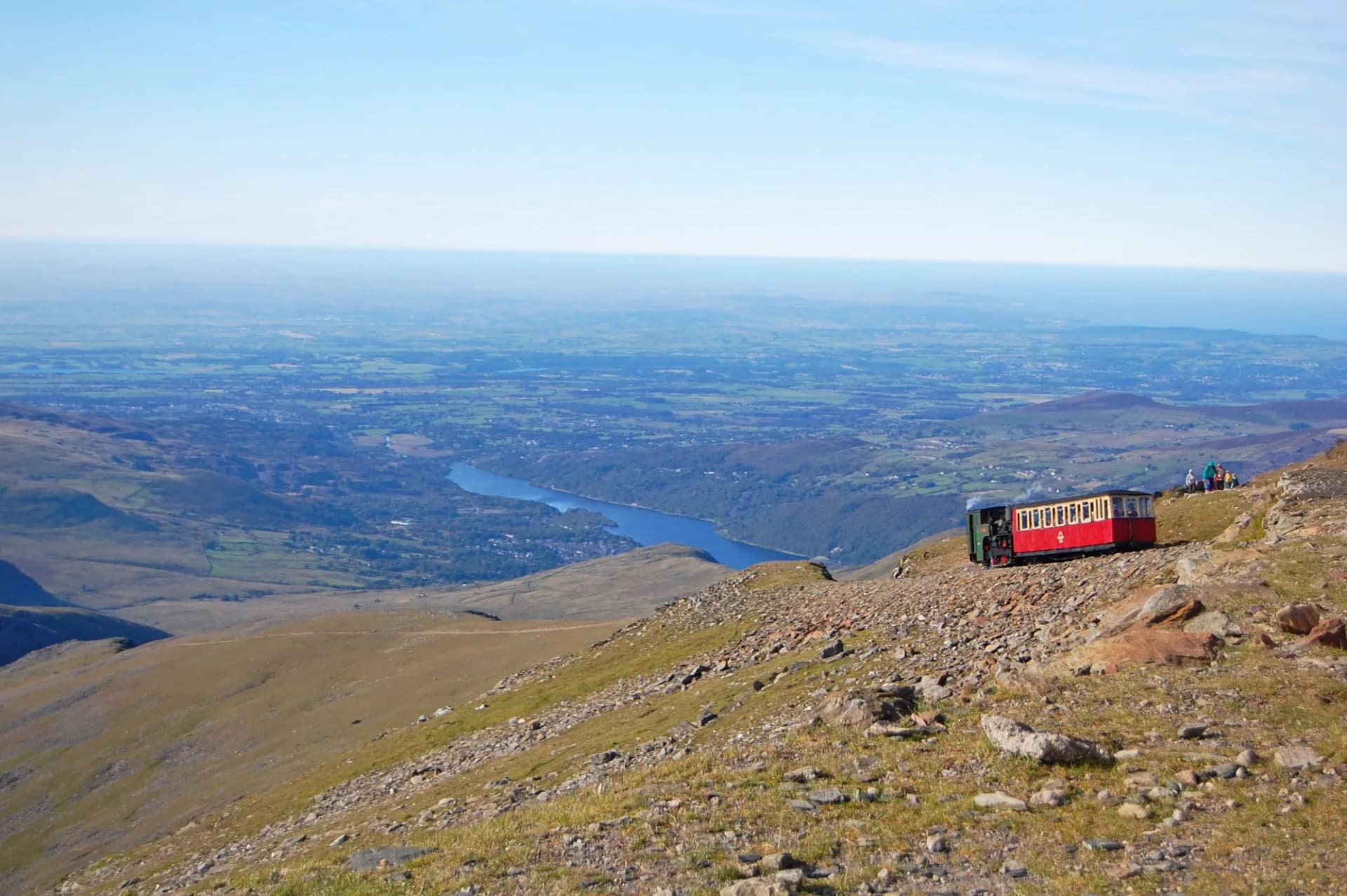 Train to Snowdon summit, Snowdonia, Wales