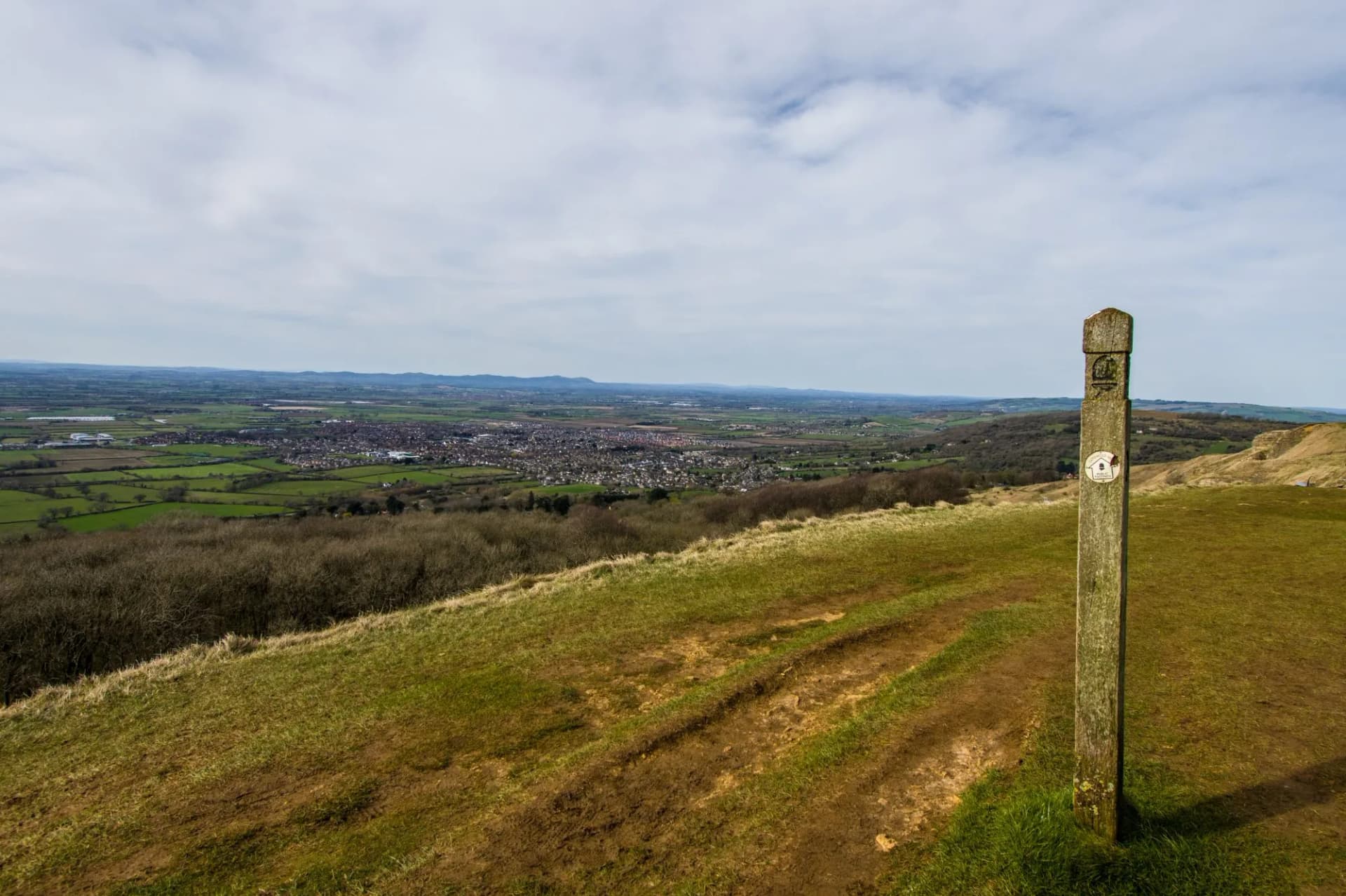 Cleeve Hill, the highest point in the Cotswolds