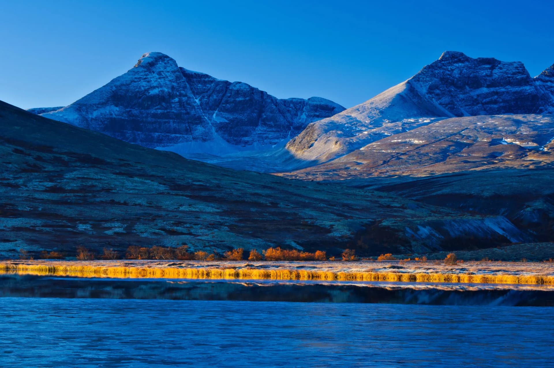 Mountains in Rondane National park, Norway, Europe