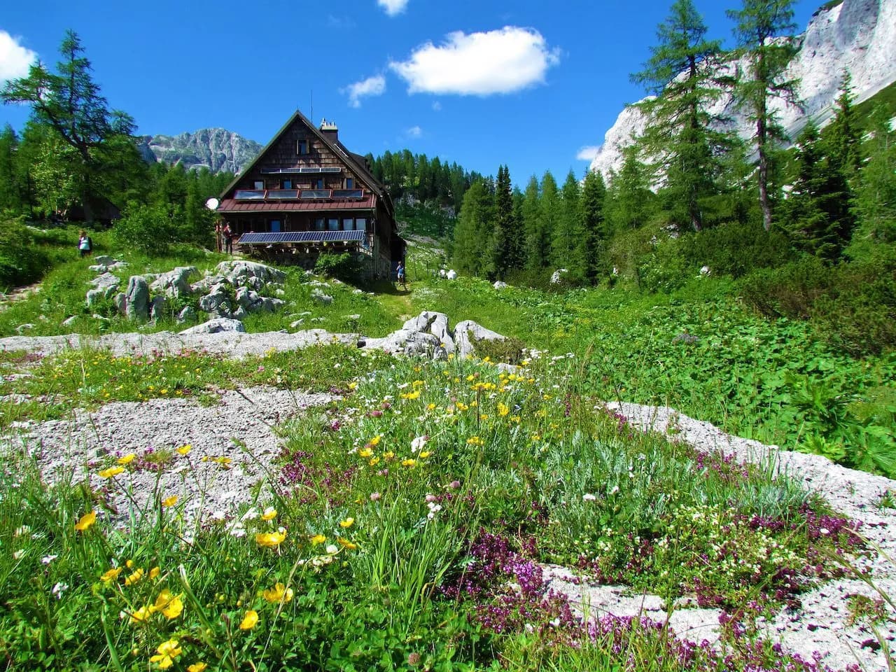 the hut at triglav lakes