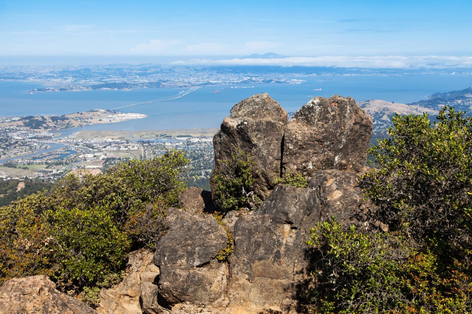 Views from down to San Francisco Bay