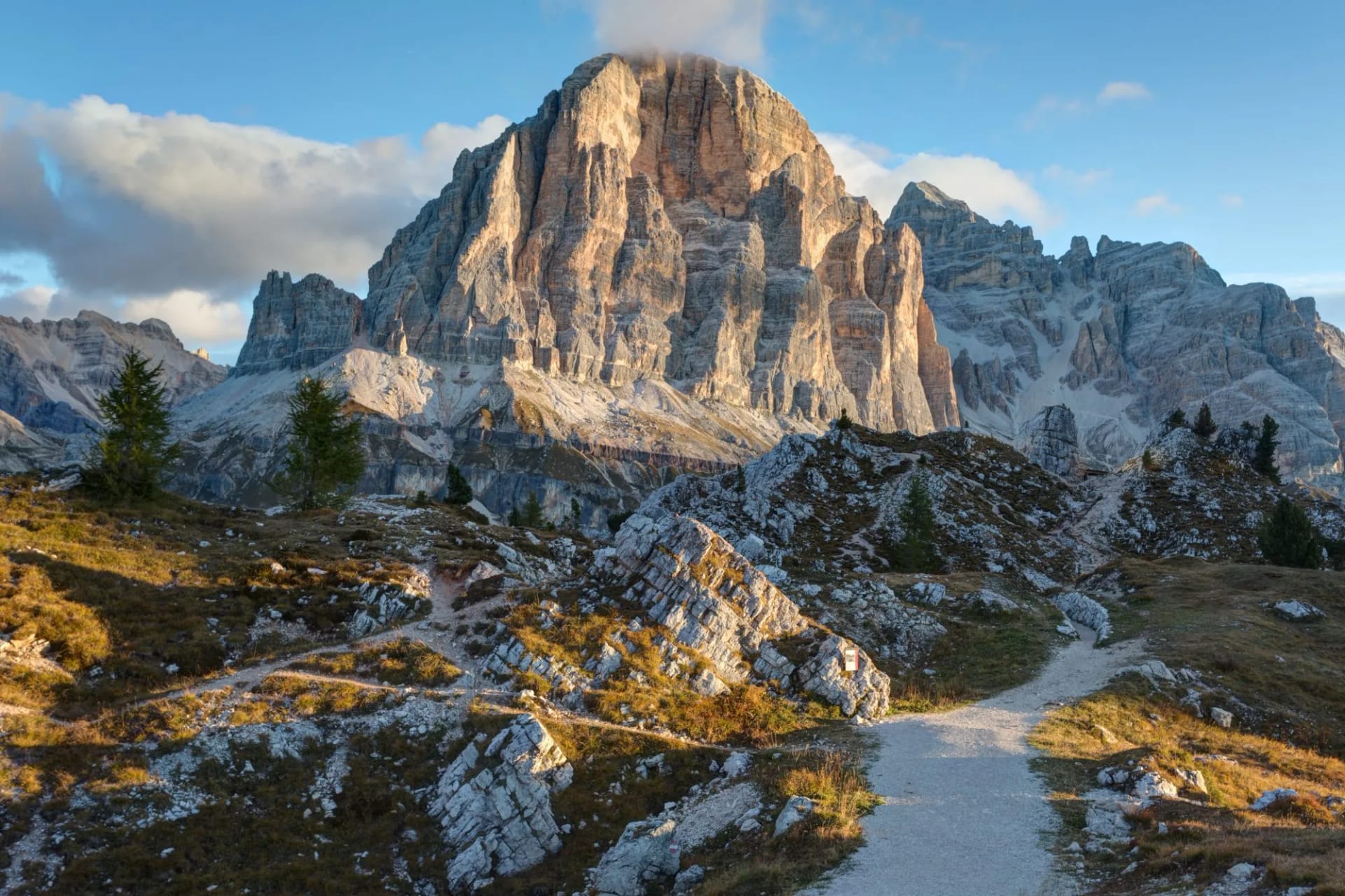 Mountain Cinque Torri (The Five Pillars) , Dolomites, Italy
