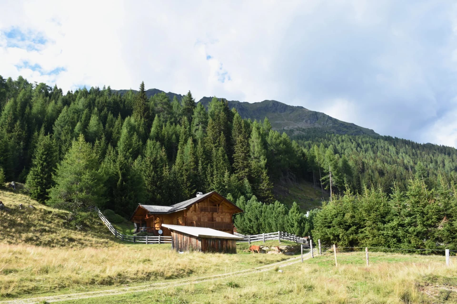 Mölltal, Marterle, Oberkärnten, Lienzer Dolomiten, Kreuzeckgruppe, Kreuzeck, Alm, Stadel, Straße, Wolken, Sommer