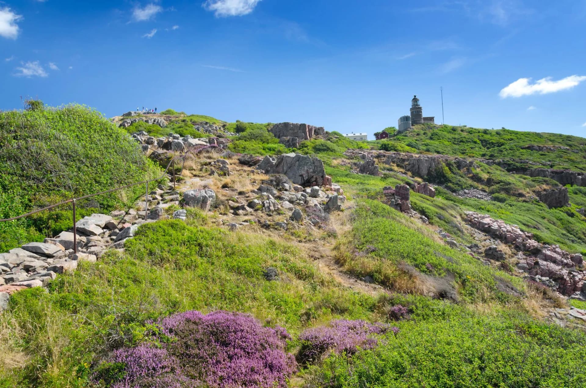 Kullaberg natural sea coast and lighthouse in summer season