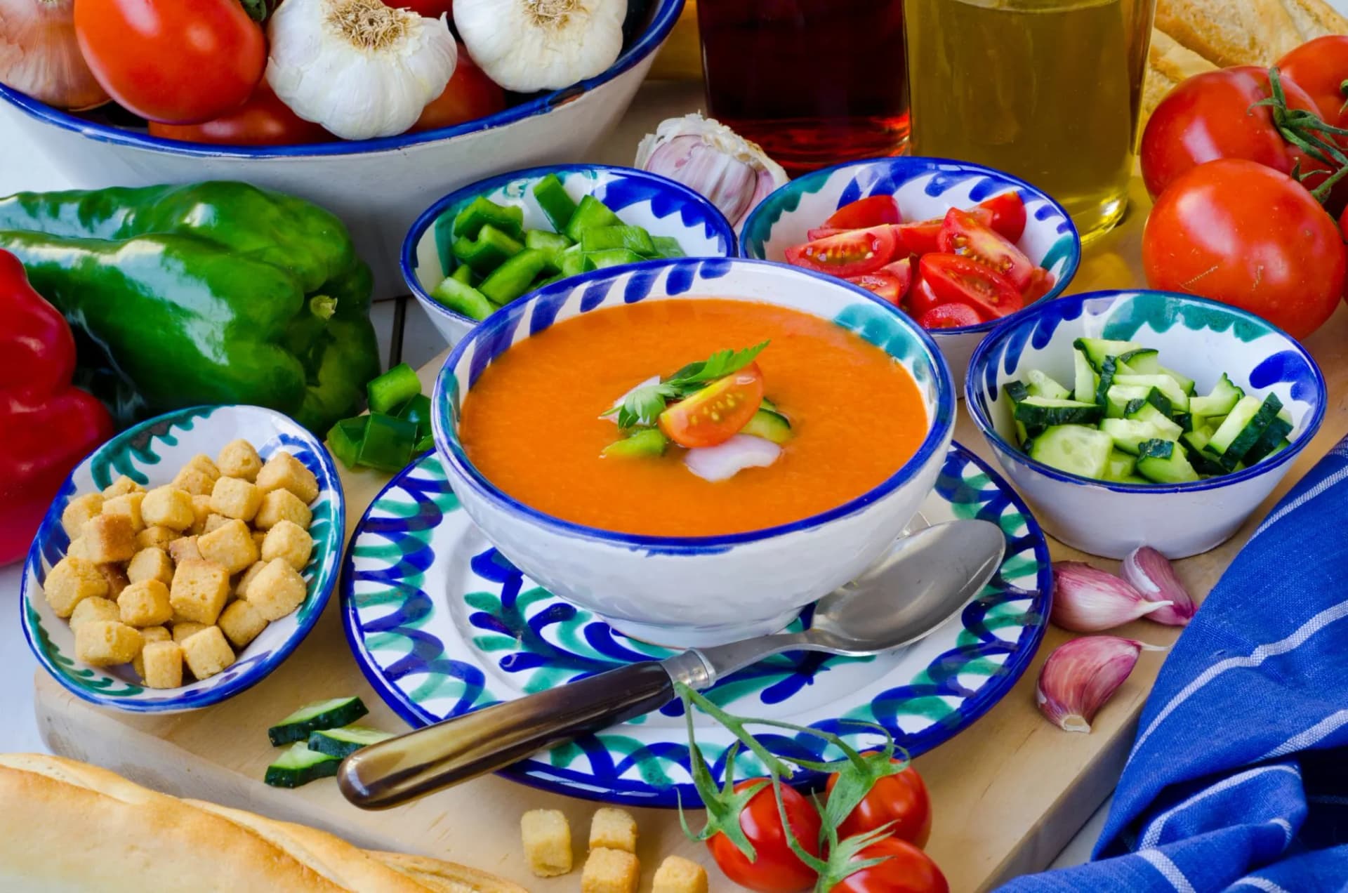 Spanish Cuisine. Gazpacho.