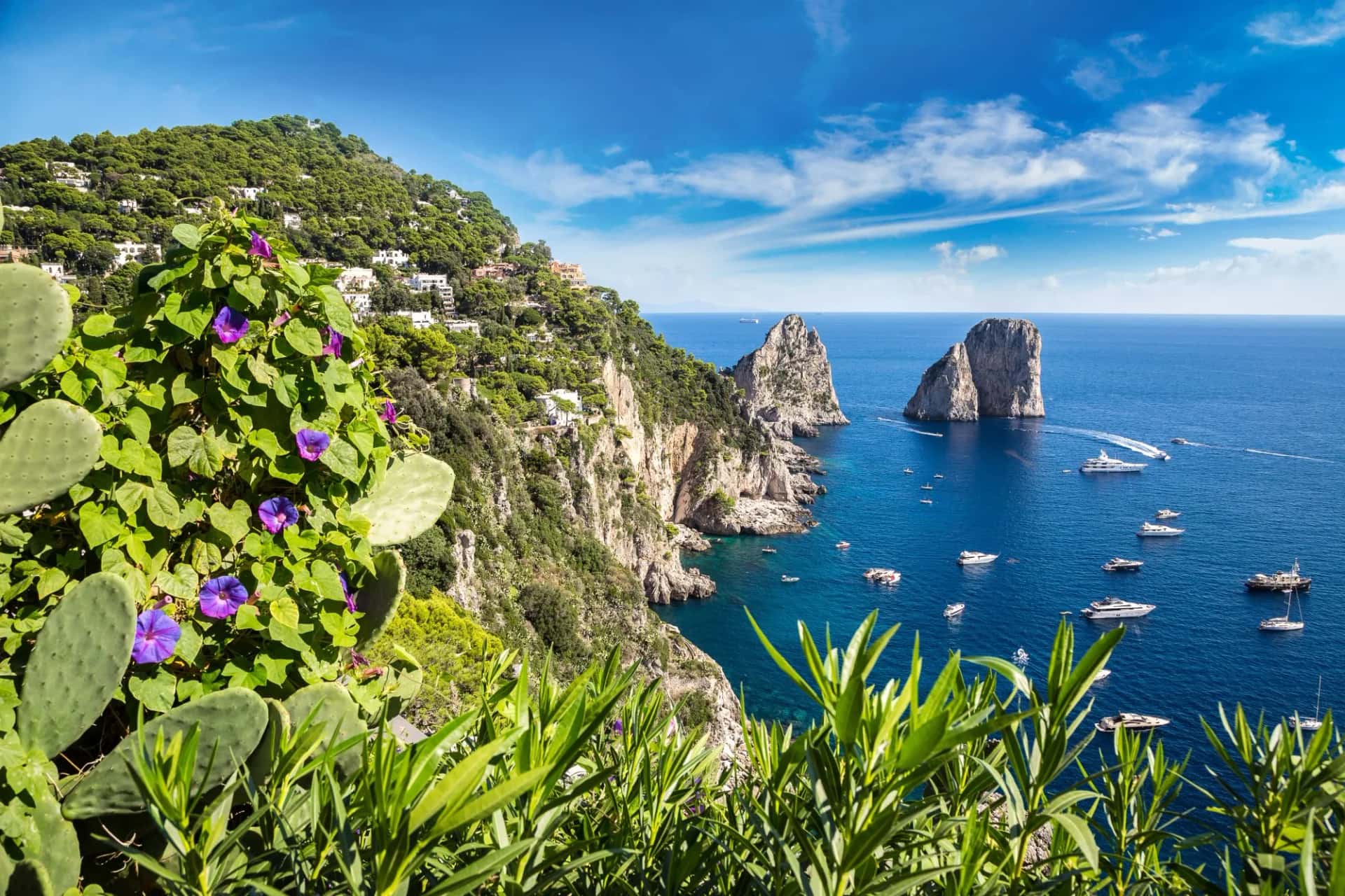 Capri island in Italy