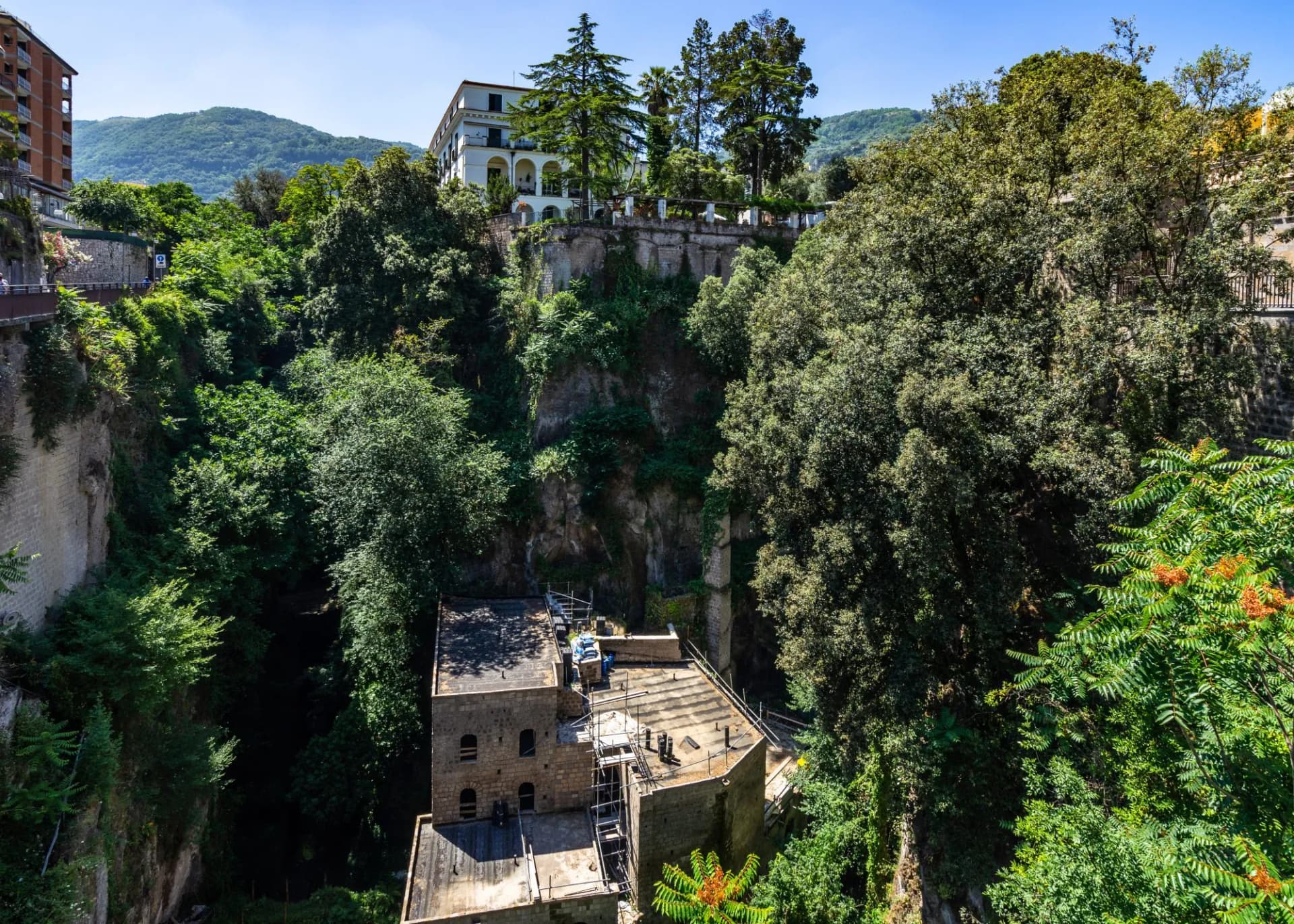 View of the “Vallone dei Mulini”, one of the most famous sights of Sorrento, Campania, Italy
