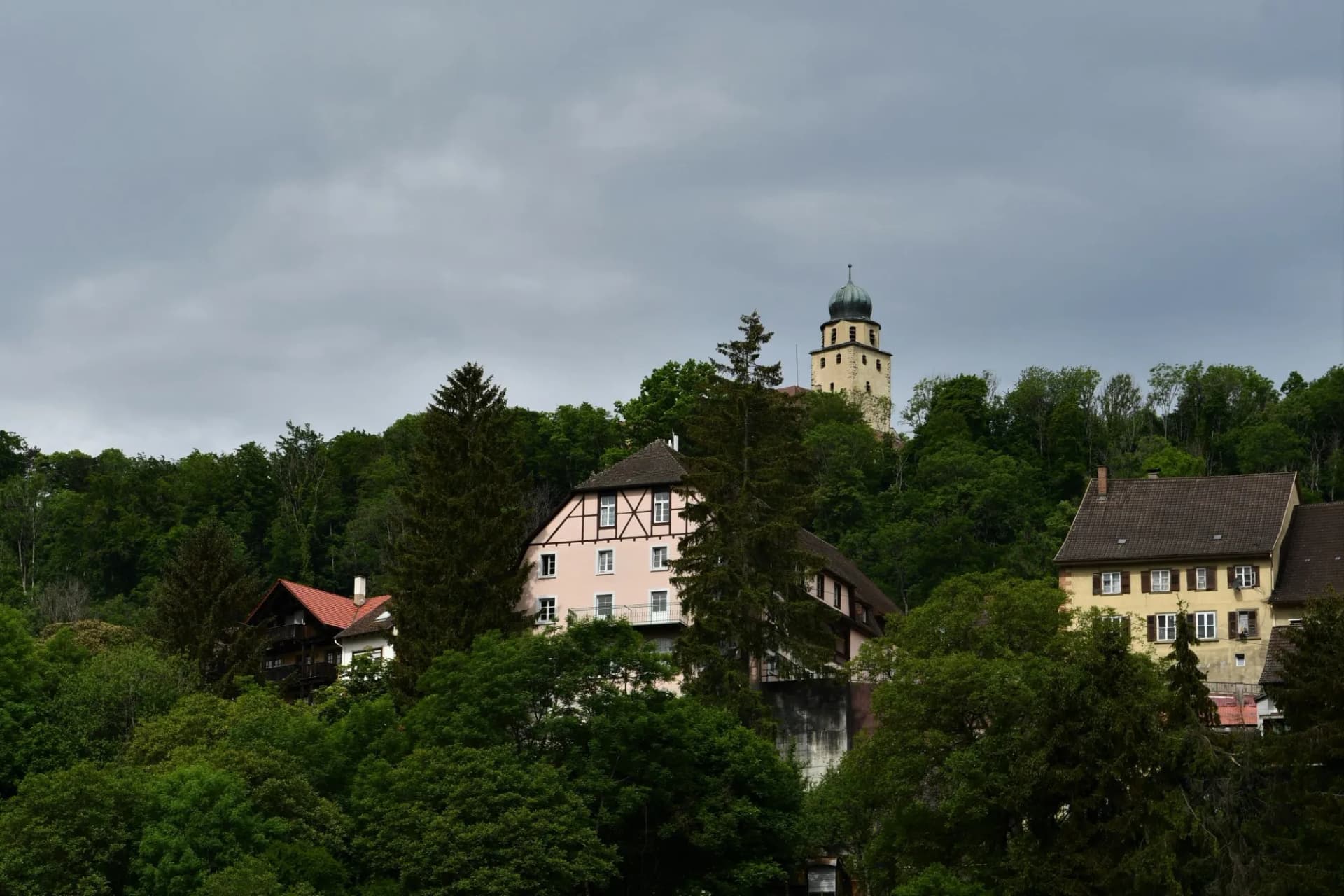 Blick auf die Oberstadt von Stühlingen / Schwarzwald
