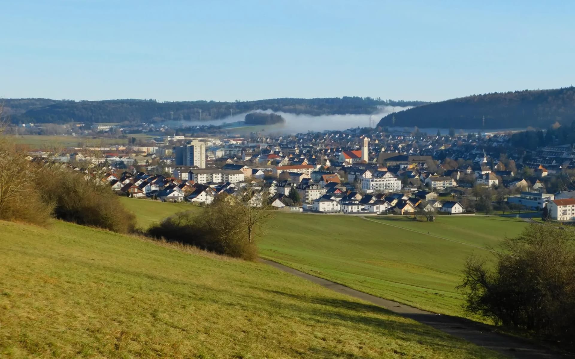 Stadt Blumberg im Schwarzwald-Baar-Kreis am Rand der Schw. Alb