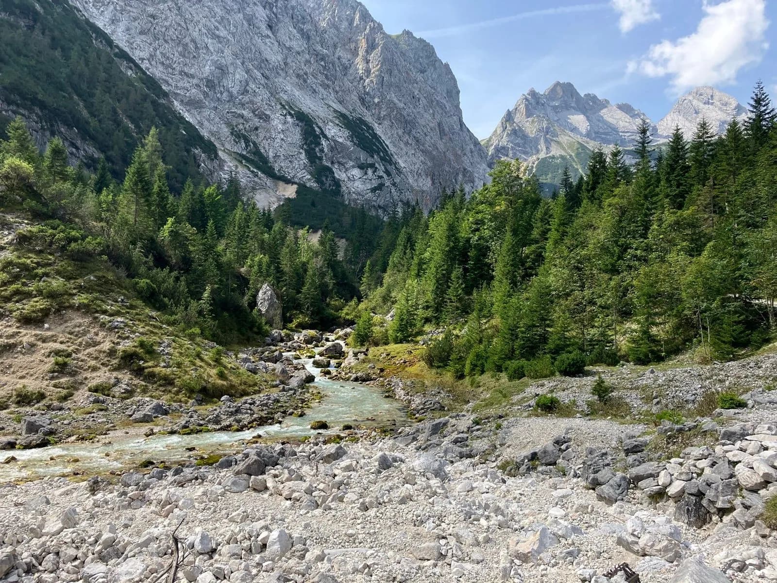 mountain view from reintal valley