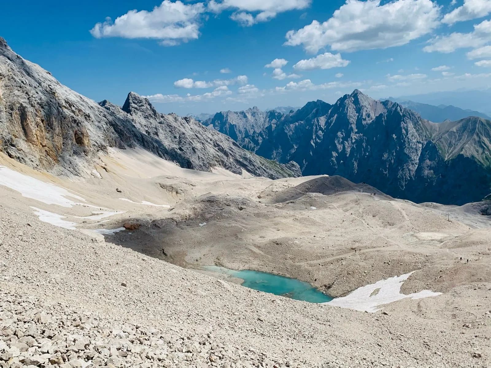 iew from summit to zugspitze