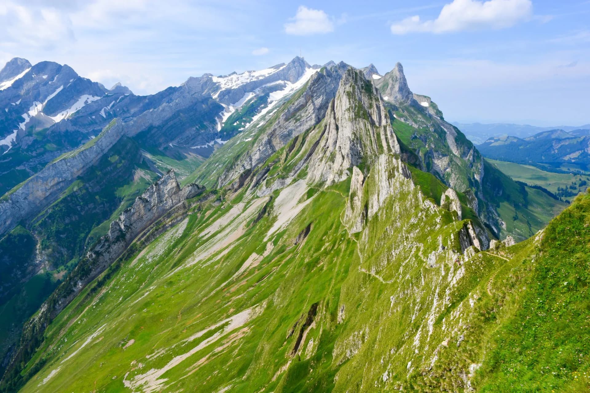 Bergpanorama vor Säntis
