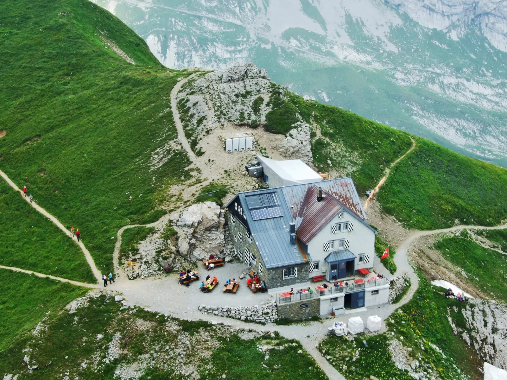 Mountain hut or SAC-Hutte Zwinglipass or Zwinglipass Hutte, Sektion Toggenburg - Canton of Appenzell Innerrhoden, Switzerland