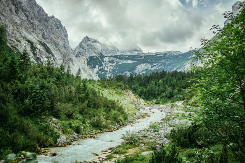 Mountain View Landscape Bavaria Reintal