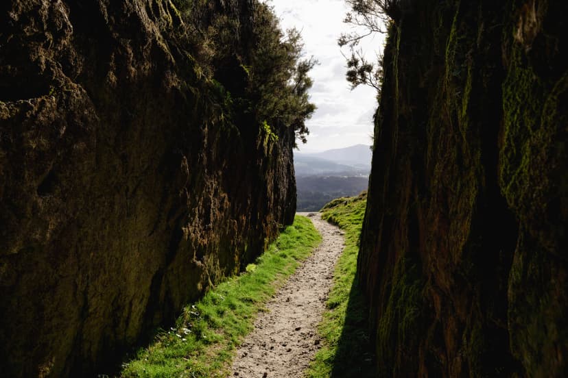 Rua da Raiña on the Pico Sacro mountain in Boqueixon, Galicia