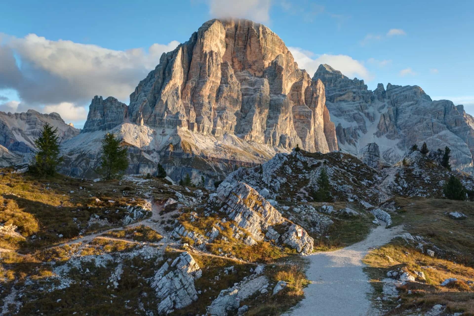 Mountain Cinque Torri (The Five Pillars) , Dolomites, Italy