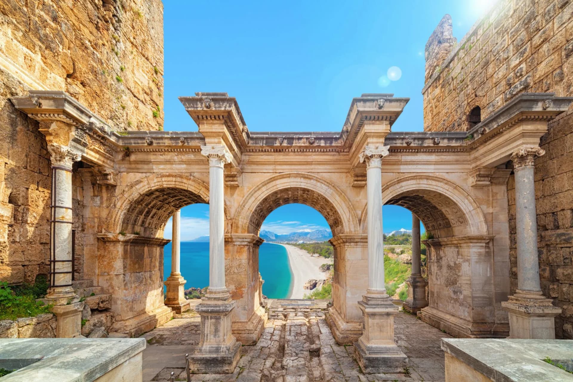 Hadrian's Gate - entrance to Antalya, Turkey