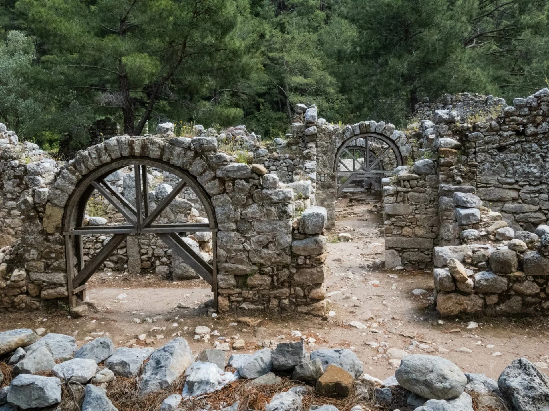The ruins of Olympos, Lycian Way, Olympos Beydagları National Park, Cirali, Turkey
