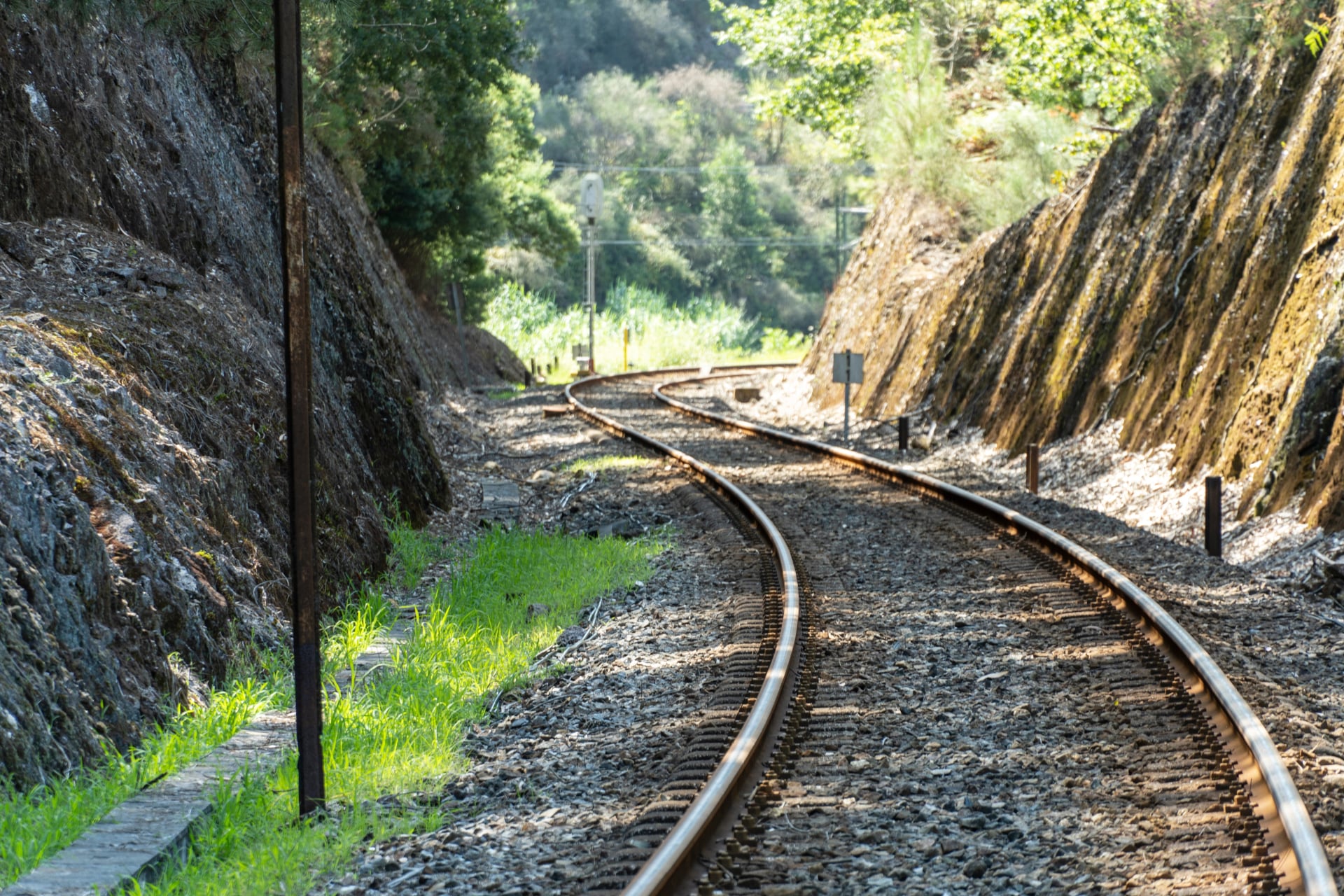 On the way to Santiago de Compostela, railway