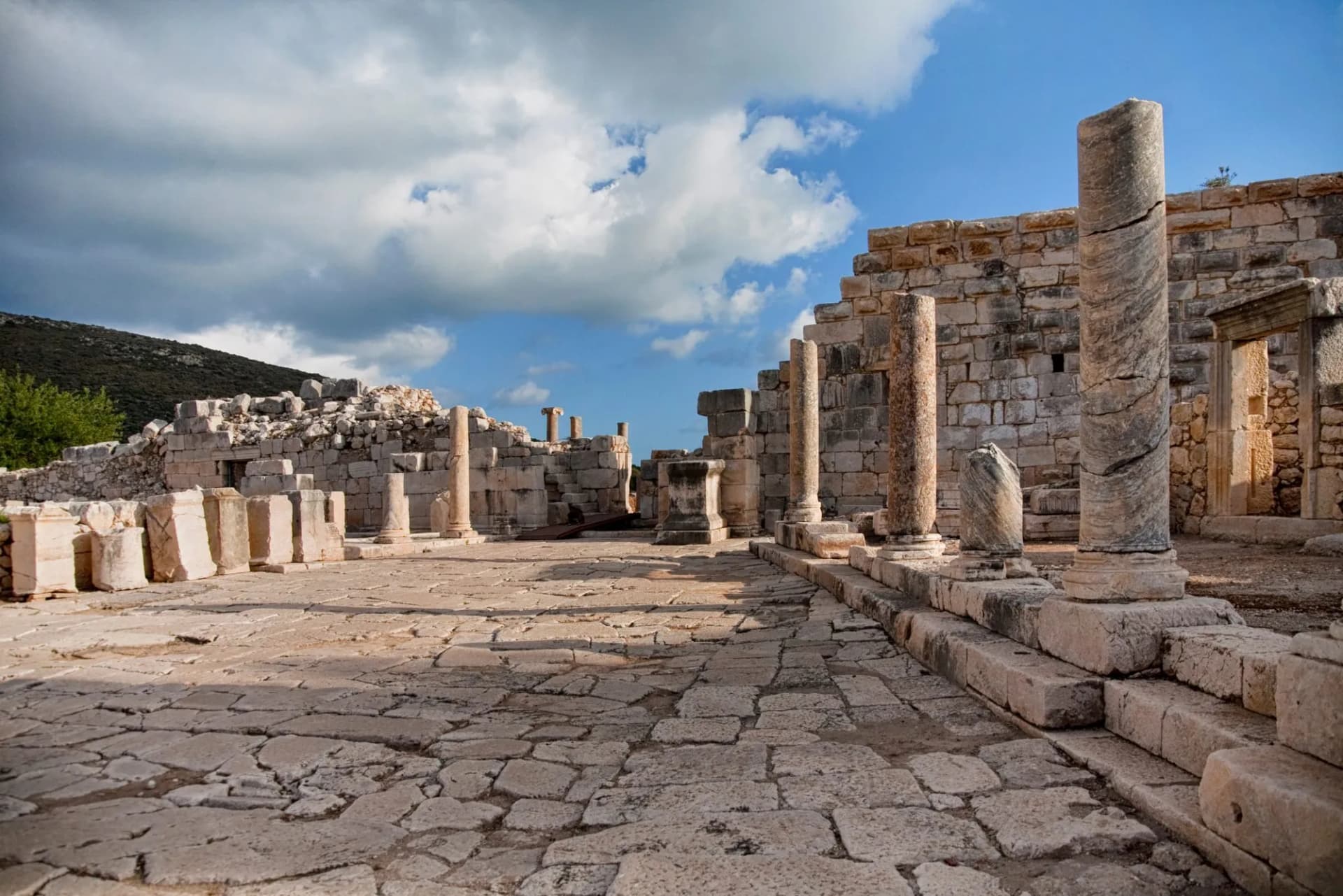 The ancient Agora in the archaeological site of Patara