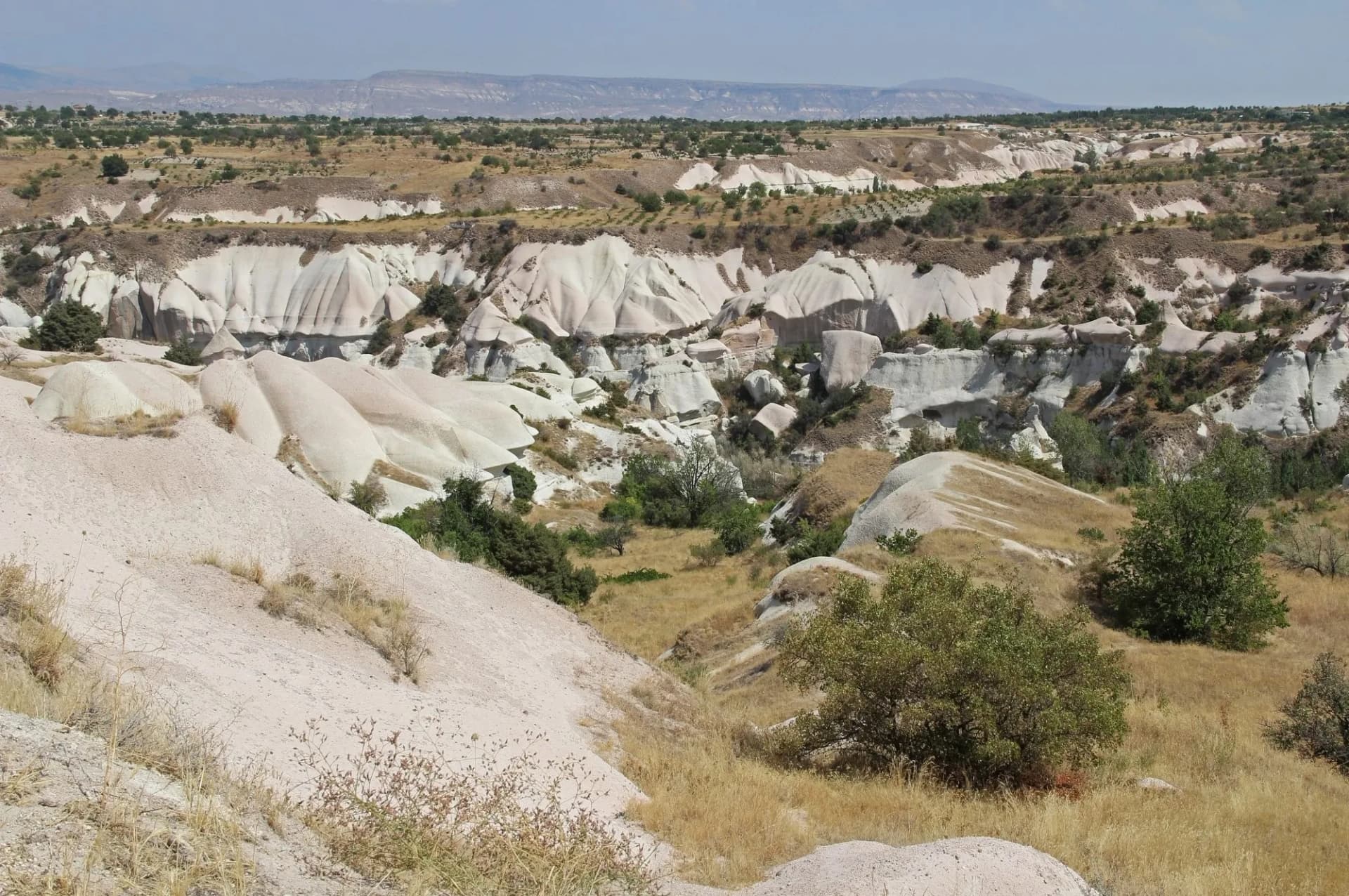 Cappadocia, Rock formation at the end of the Zemi valley between Gereme and Uchisar. Cappadocia, Turkey.