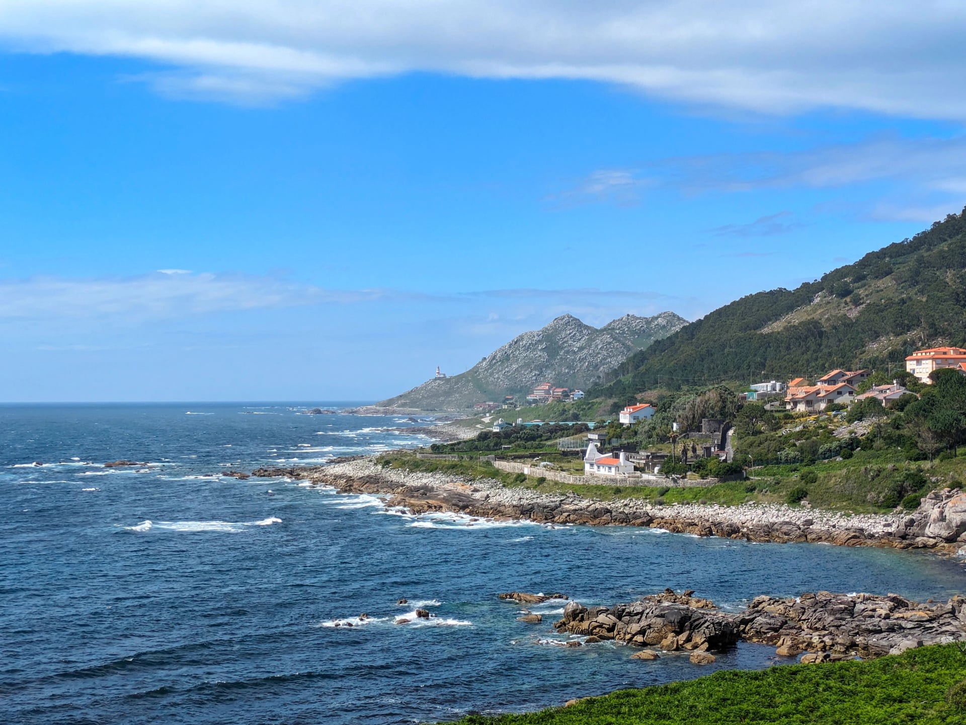 ocean landscape Camino Santiago Spain