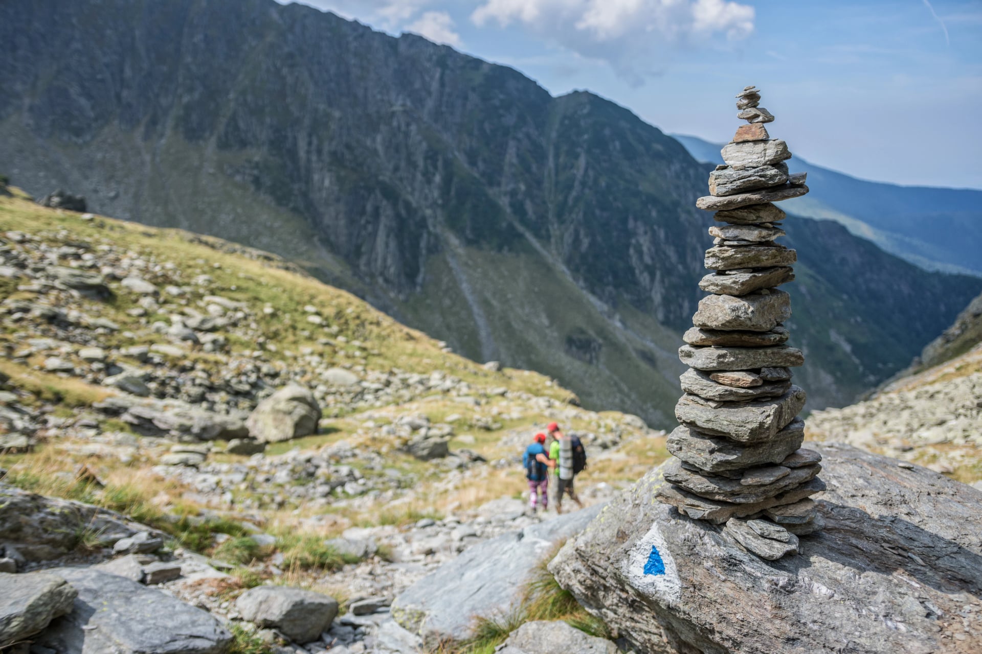 Cairn in the Fagaras Mountains, Romania