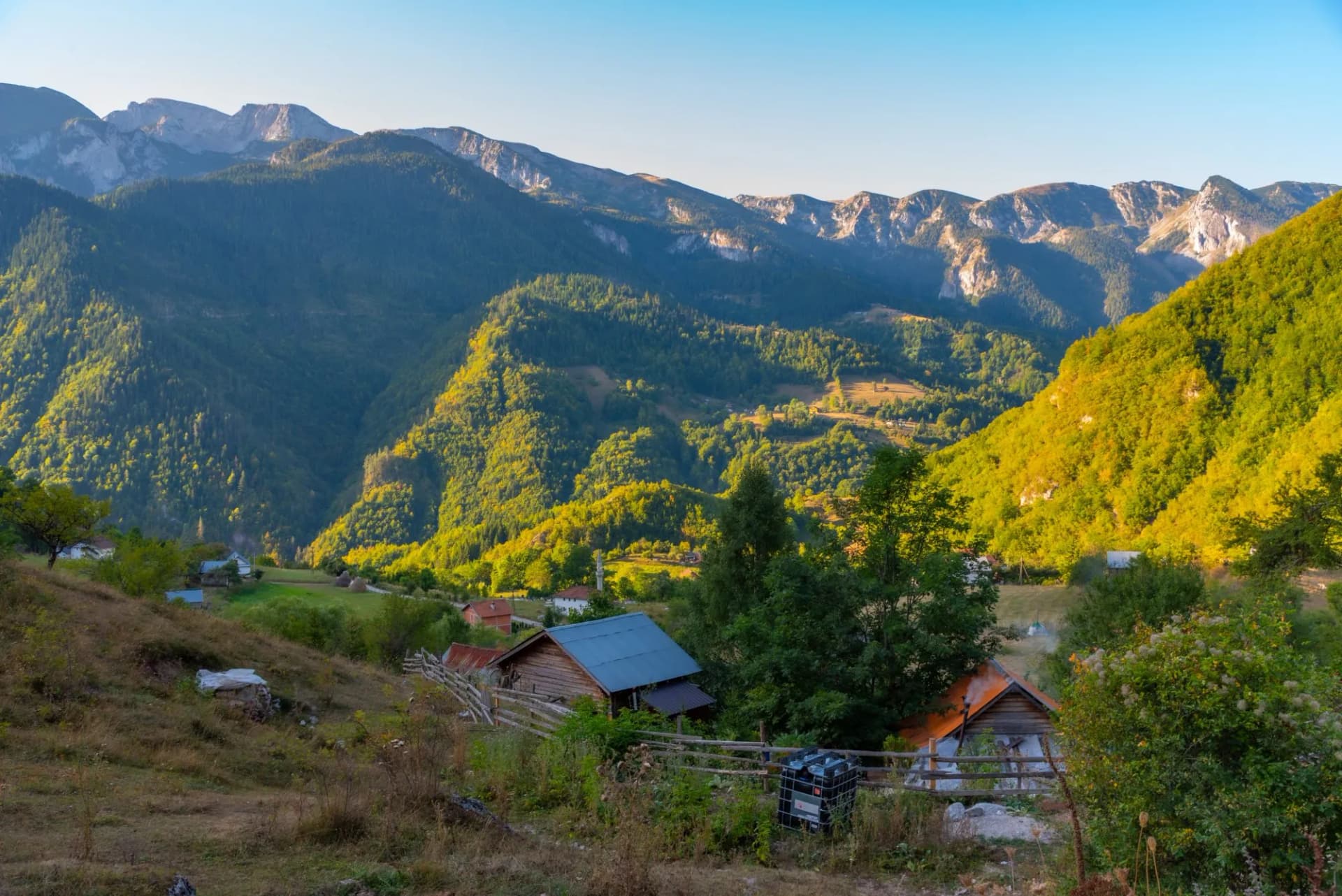 Village situated at Rugova mountains in Kosovo