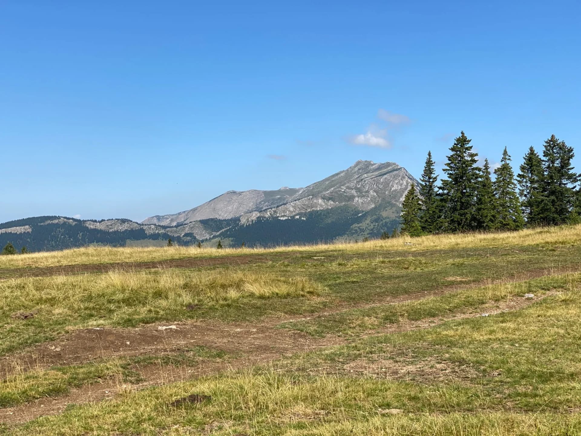Nature of Hajla peak and Rugova mountains in Kosovo