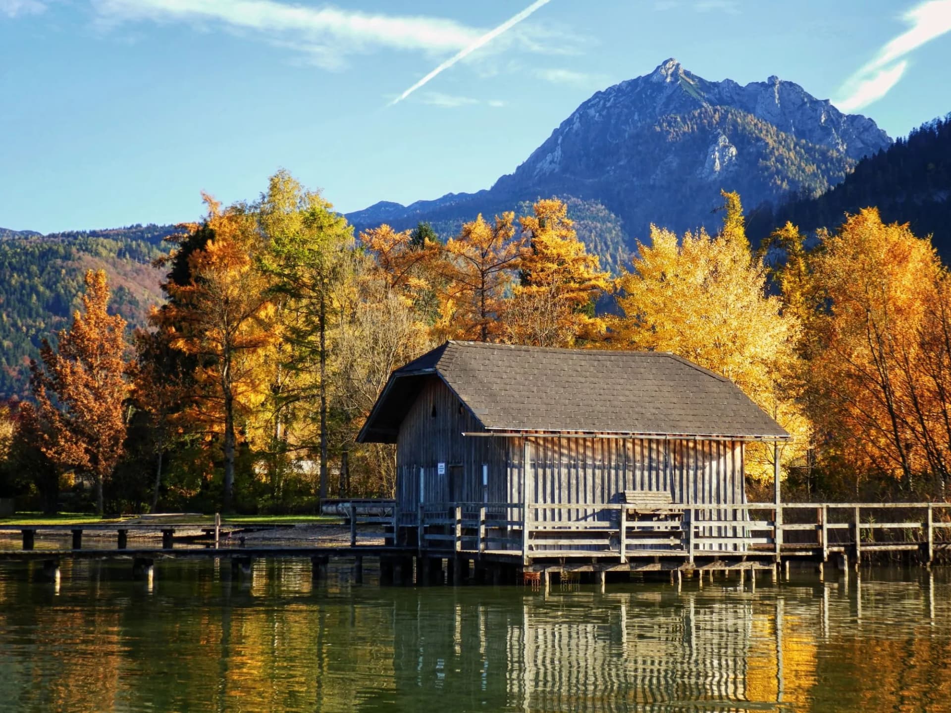 View Of Strobl am Wolfgangsee, Salzkammergut, Austria, Europe