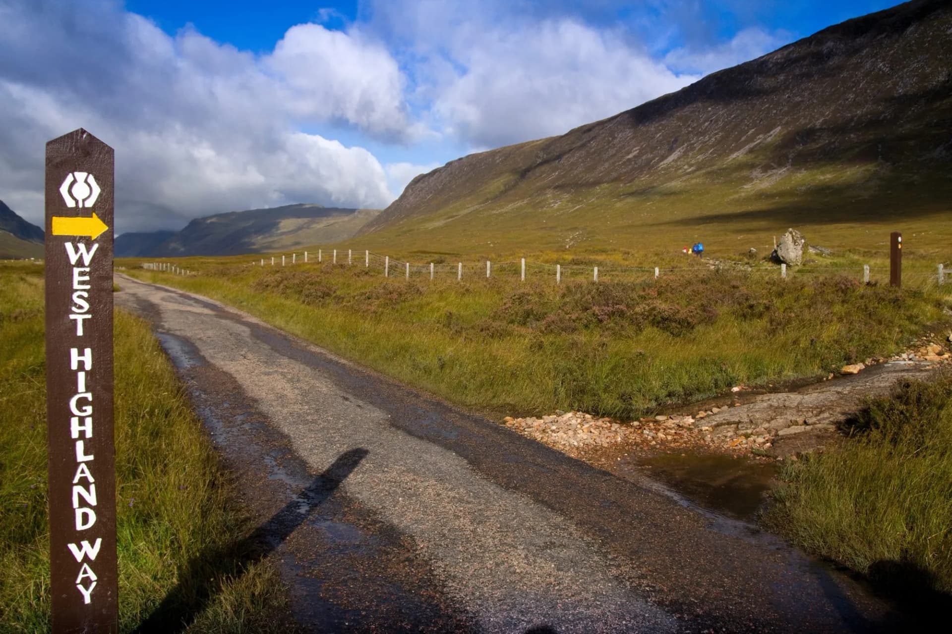 Iconic signpost leading to Scotland’s scenic trails