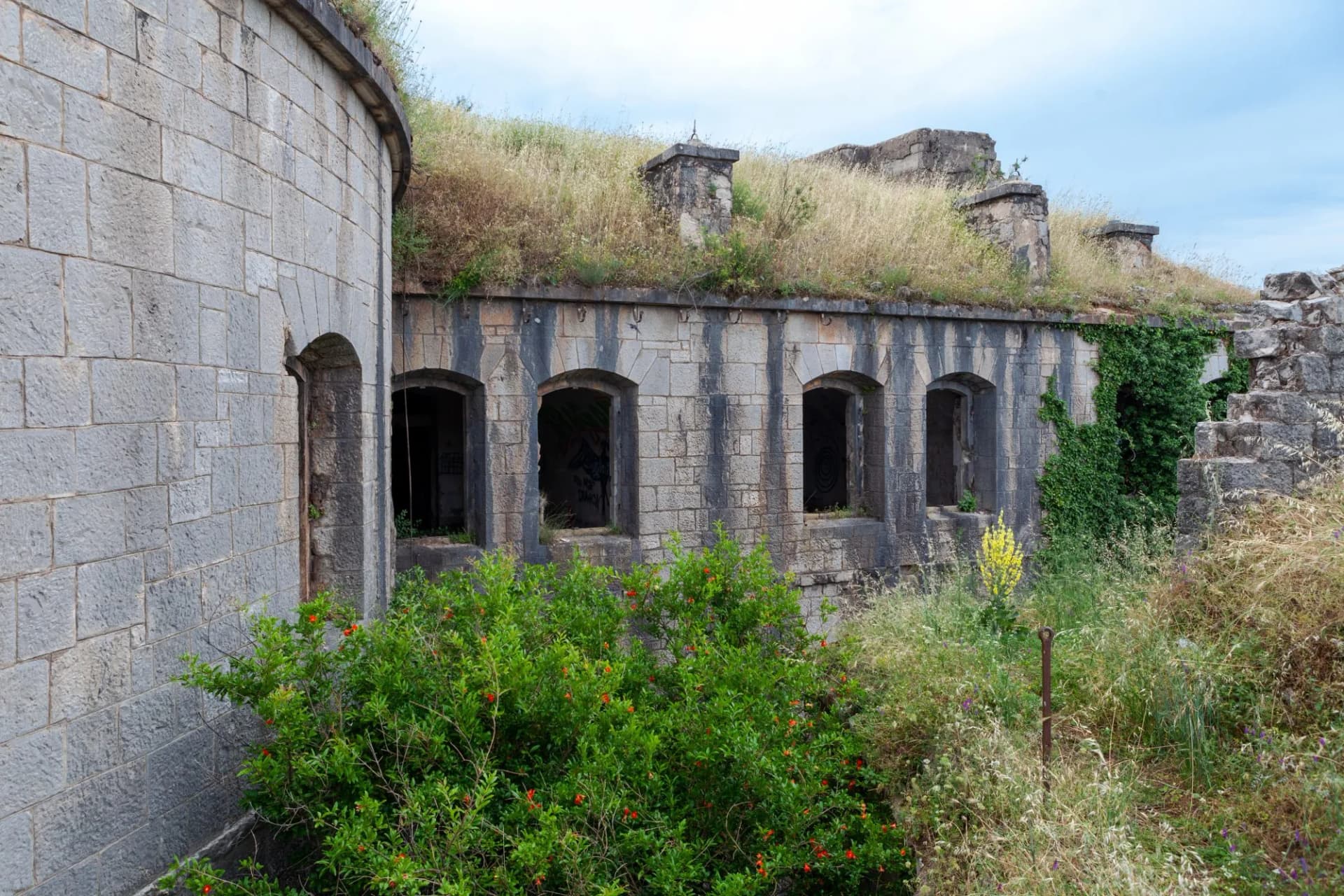 the old Austrian Fort of Vrmac, in Montenegro