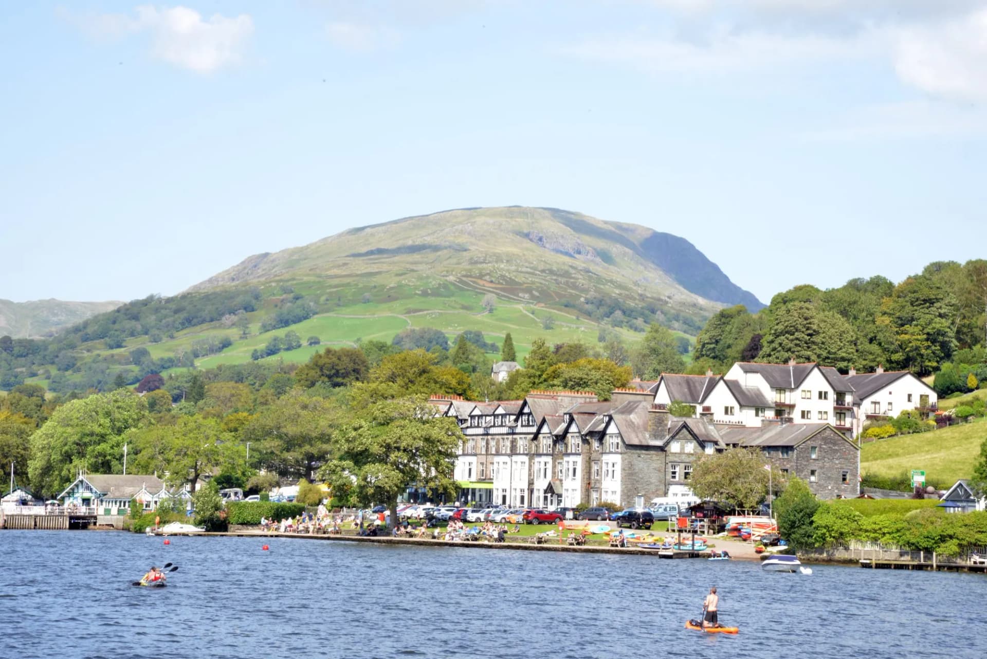 Cruise from Windermere to Ambleside in the Lake District, Cumbria, England, UK