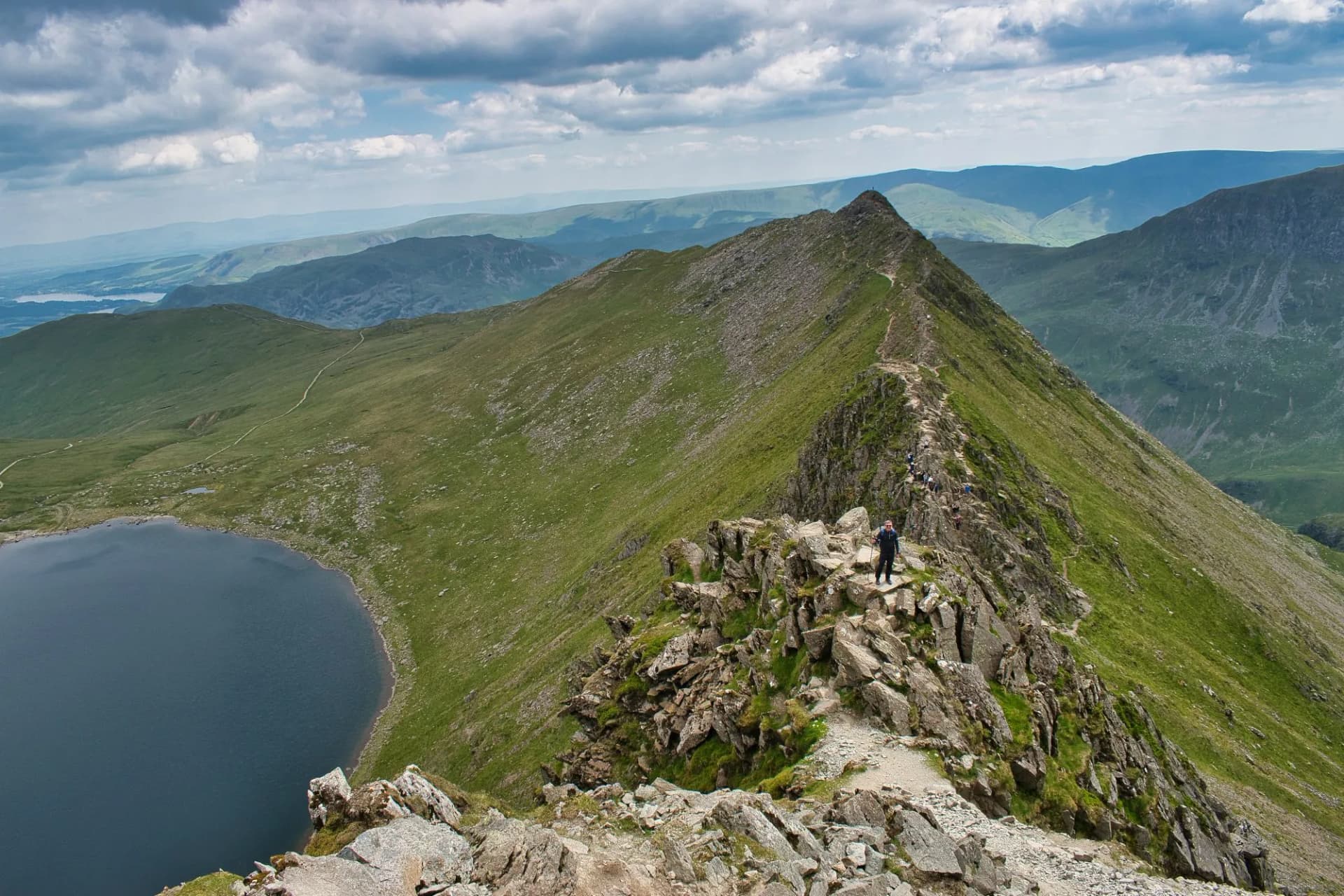 Lake District Helvellyn Ridge Summit View
