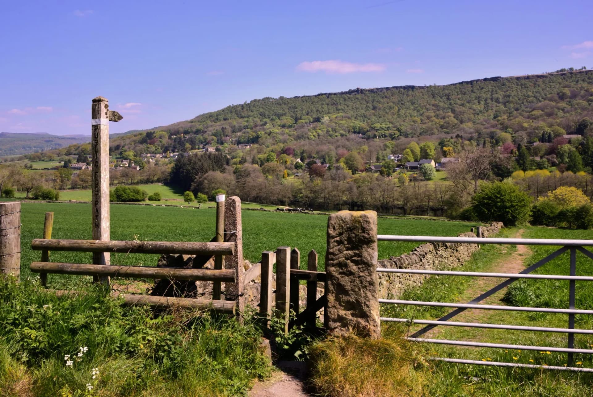 The Path From Calver to the Hillside Village of Curber