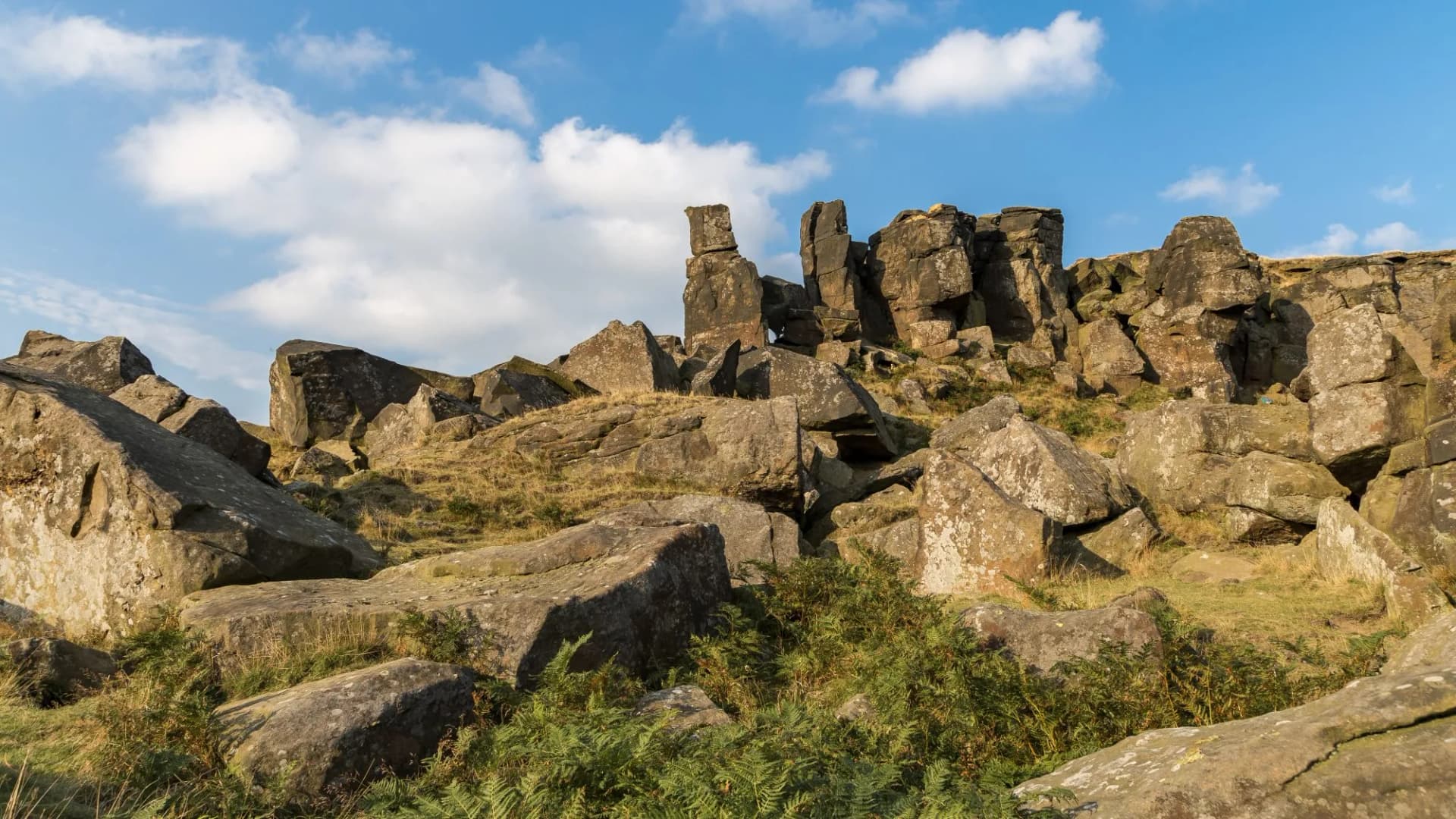Wainstones, near Clay Bank and Stokesley, North York Moors, North Yorkshire, UK
