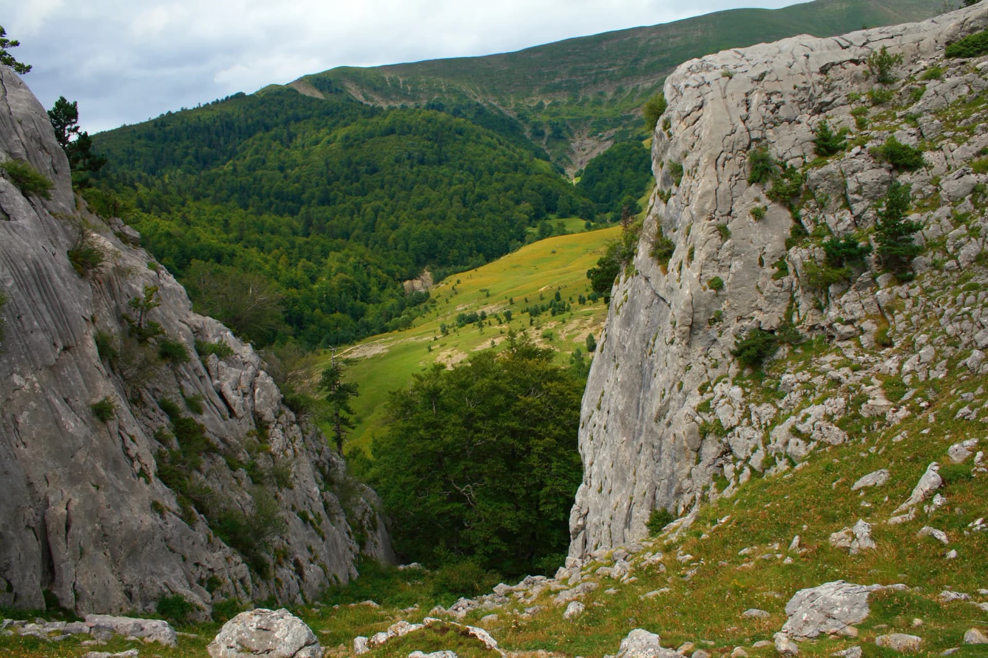Horse jumping pass near Linza